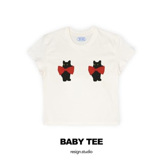 resign studio - babytee ลาย Double Cat