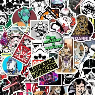 1 แพ็ก 50 ชิ้น การ์ตูน star wars แฟชั่น สติ๊กเกอร์ ใช้ตกแต่งกระเป๋าเดินทาง เคสไอแพด แก้วน้ำ เคสโทรศัพท์ แล็ปท็อป กีตาร์