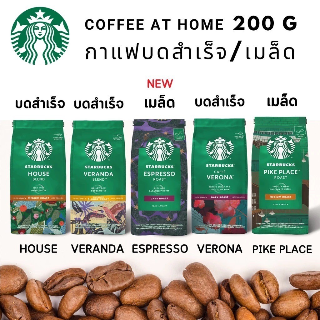 ที่สุดของราคา ที่สุดของความอร่อย กาแฟ Starbucks ผงกางแฟ หอมมาก ถูกมาก HOUSE / VERAN