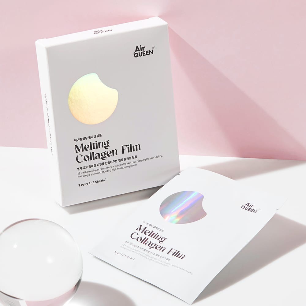 Air Queen Melting Collagen Film แอร์ควีน มาส์กคอลลาเจนชนิดแปะละลายซึมสู่ผิว 1 กล่อง (7 ซอง)
