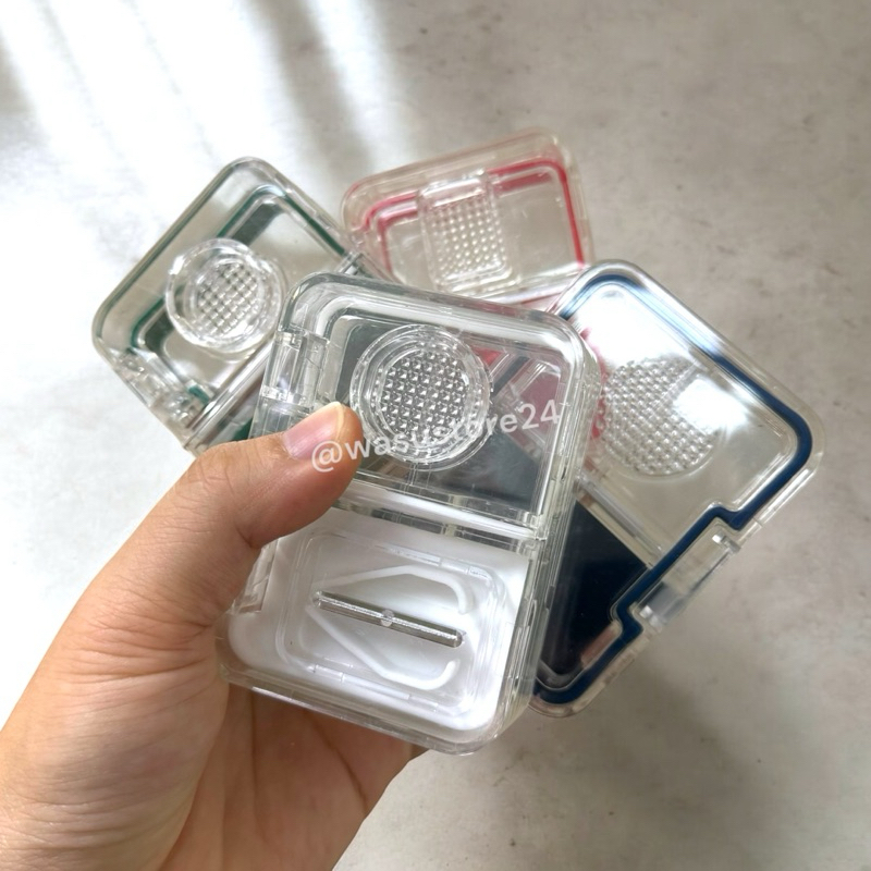 พร้อมส่ง ใน   wasu.store24 WS020 ตลับยา กล่องเก็บยาพร้อมที่ตัด ที่บด ตลับใส่ยาพกพา ที่ตัดแบ่งยา ราคา ถูกที่สุด ดีลบีเคเค แกลเลอรีภาพที่ 2