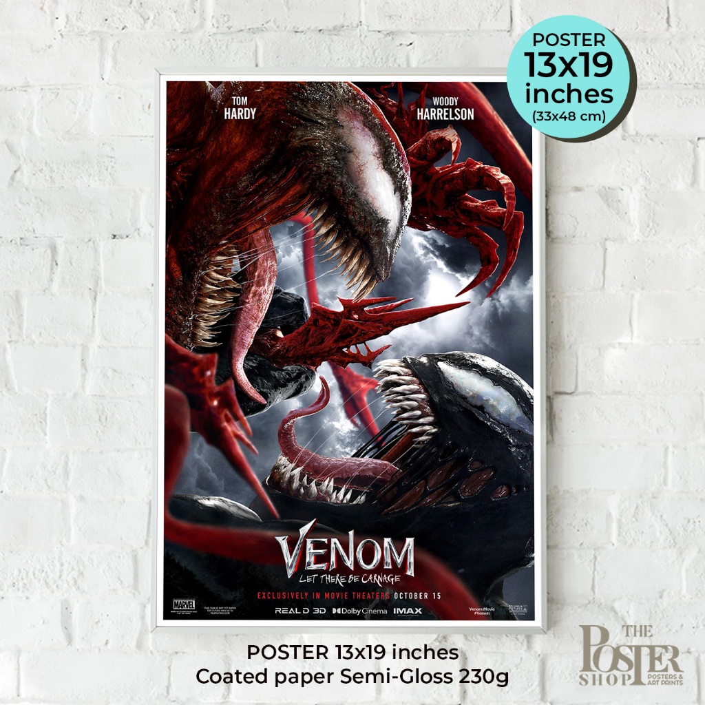 Venom 2 Let There Be Carnage Poster (2018) โปสเตอร์เวนอม 2 ขนาด 33X48 cm
