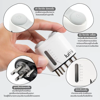 ของแท้ พร้อมส่ง | หวีปลูกผม lumi ลดผมร่วง แก้ศีรษะบางหนังหัวมัน นวดบำรุงกระตุ้นผมงอกใหม่ LED 3 สี