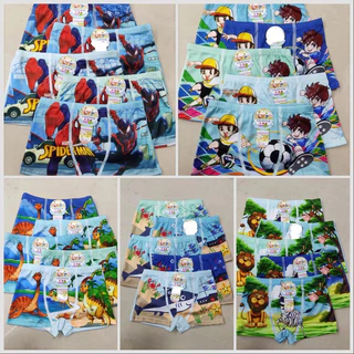 กางเกงซับในเด็กผู้ชาย แพ็กมี 10 ชิ้น คละสี เนื้อผ้านุ่มลื่น