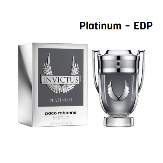 (Platinum) Paco Rabanne Invictus Platinum EDP 100 ml กล่องซีล ป้ายไทย