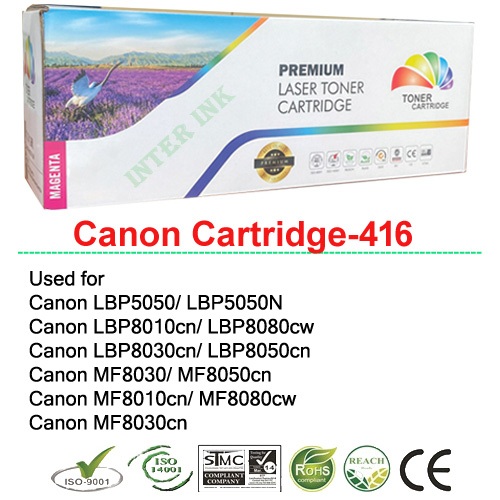 ตลับหมึก Canon MF8030 / MF8050cn / MF8010cn / MF8080cw / MF8030cn (Cartridge-416) สีแดง Color Box