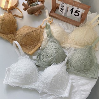 SU-เสื้อชั้นในและกางเกงชั้นในแฟชั่นสตรี เสื้อชั้นในลูกไม้ ไร…