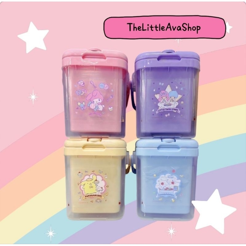 กระติกน้ำลายลิขสิทธิ์แท้ Sanrio ขนาด 1-2 ลิตร เก็บความเย็น เก็บน้ำแข็ง มี 4 แบบ 4 ลาย