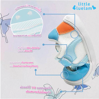 Littlebluelamb รุ่นโลมาขายดี🐬รองเท้าเด็กหัดเดิน ใส่ง่าย แห้งไว ระบายอากาศดี BBB23203-261 รองเท้าเด็กเพื่อสุขภาพ