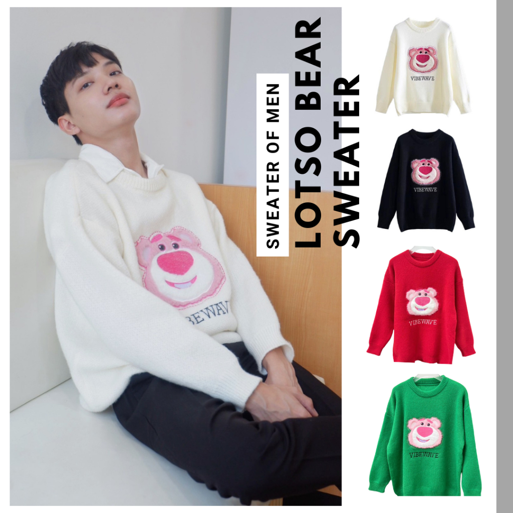 11.WOLF LOTSO BEAR SWEATER เสื้อแขนยาวปักษ์หมี / SW18