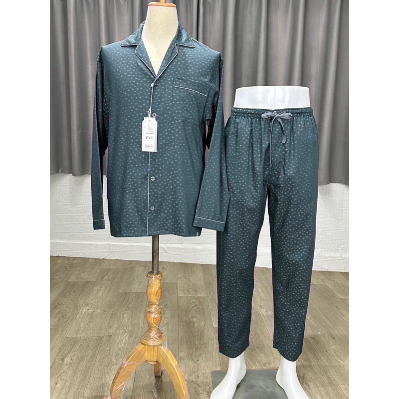 JOHN HENRY UNDERWEAR ชุดนอนผู้ชาย รุ่น JU JU6033LL สีเขียว SIZE SIZE S อก39 เอว 28-32  ป้าย 3,150