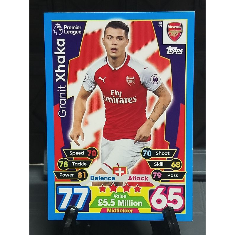 รวมการ์ด Base Topps Match Attax Arsenal 2017-2018 Football Premier league