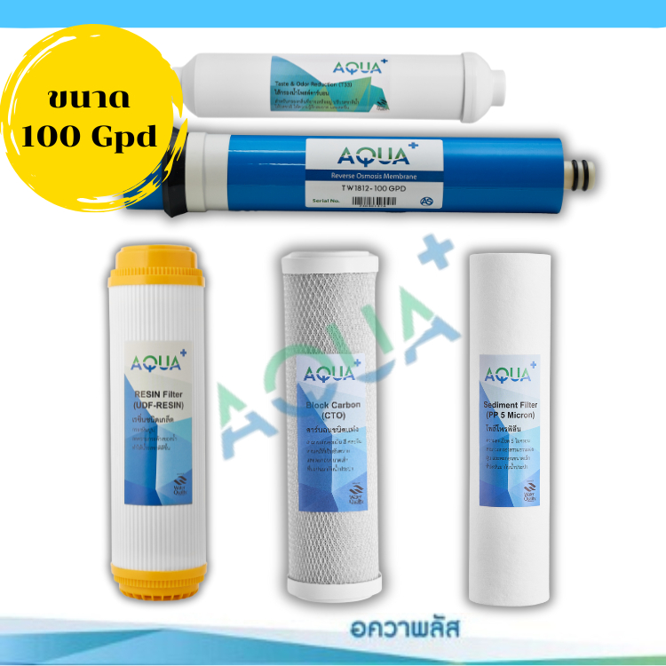 คุ้มสุดๆ!! ฟรี ข้อต่อ 2 ชิ้น ไส้กรองน้ำ 5 ชิ้น เครื่องกรองน้ำ RO ขนาด 50 /75/100 Gpd ใช้ได้กับหลายยี่ห้อ ไซส์มาตรฐาน ราคา ถูกที่สุด ดีลบีเคเค แกลเลอรีภาพที่ 6