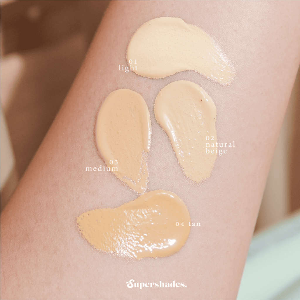 [ลดล้างสต็อก] SuperShades Super Glow Foundation ซุปเปอร์เฉด รองพื้นขวดเขียว หน้าฉ่ำ โกลว์ รุ่นขายดี - รูปที่ 2