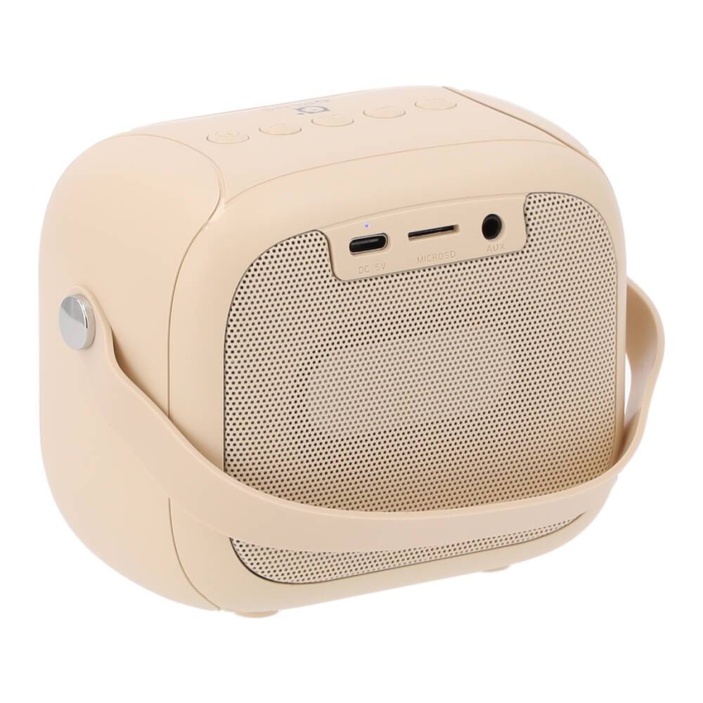 ลำโพง QPLUS LED mini Cube I Cream by Banana IT