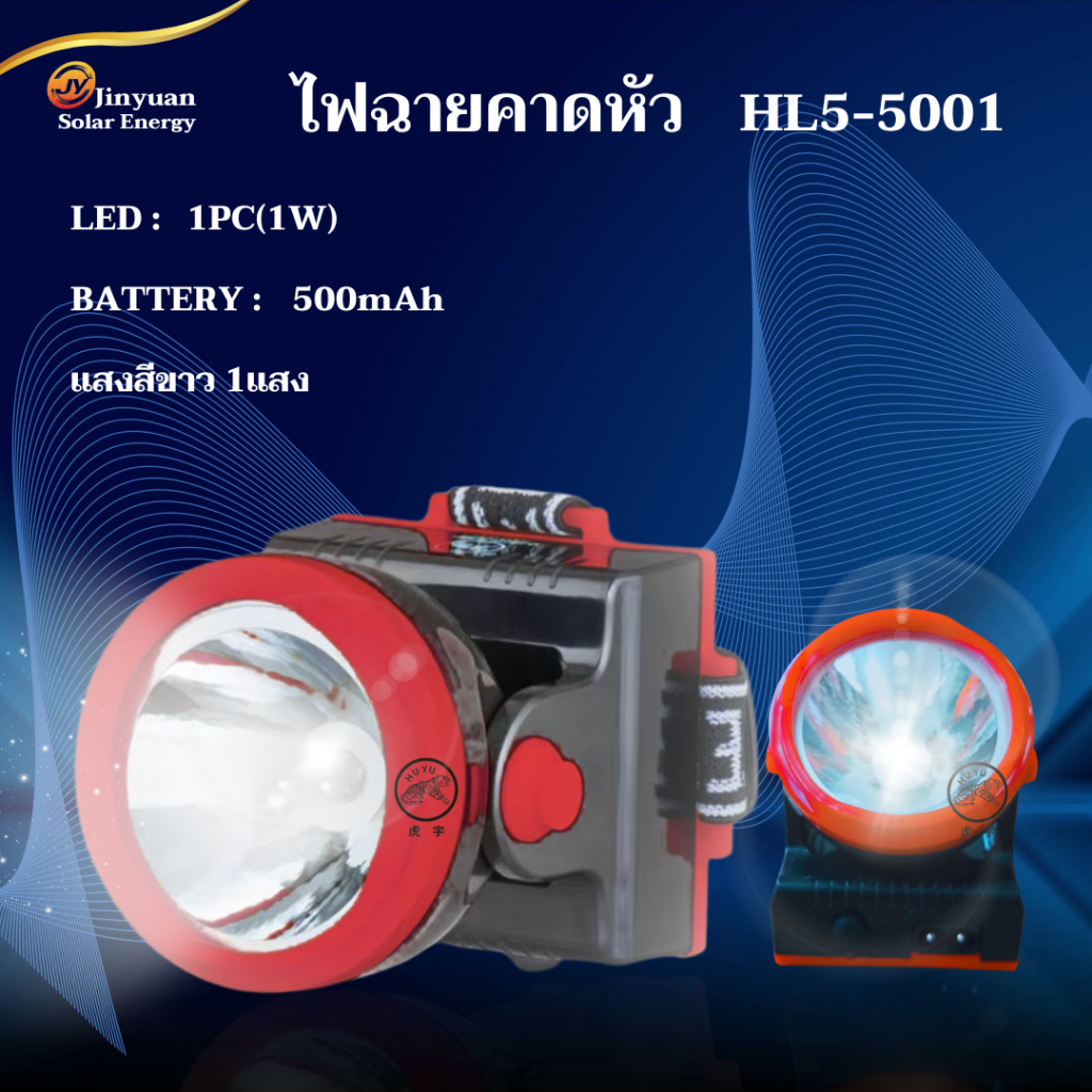 ไฟฉายคาดหัว ไฟฉายติดศรีษะ แสงไฟส่องสว่างปรับไฟได้ 2แบบ ไฟฉายLEDแสงสีขาวHL5-5001 / HL6-8501 / YES-600