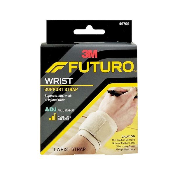 Futuro Wrap Around Wrist Support ฟูทูโร่ อุปกรณ์พยุงข้อมือ บรรเทาอาการปวด ชนิดปรับกระชับได้ สีเนื้อ