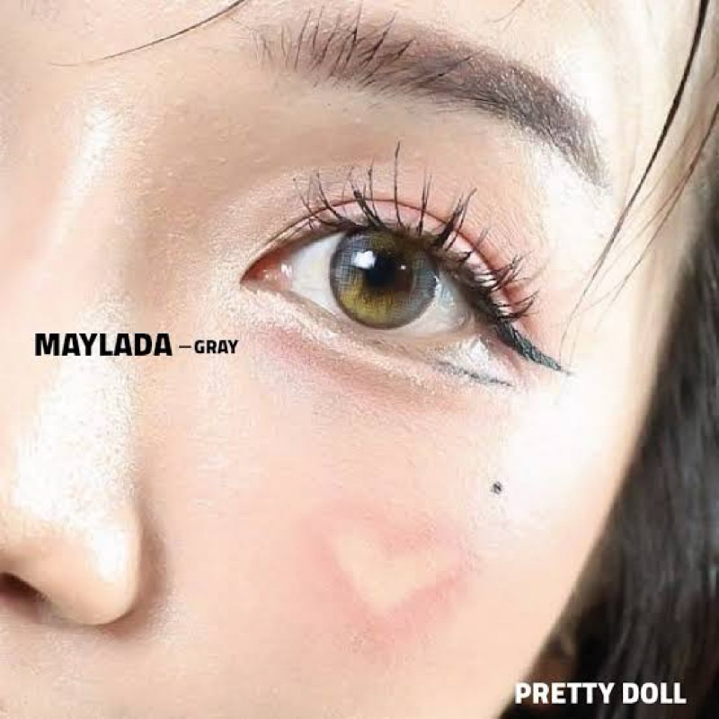 maylada gray / brown คอนแทคเลนส์ pretty doll🍀 ราคาถูกคอนแทคเลนส์พร้อมส่ง