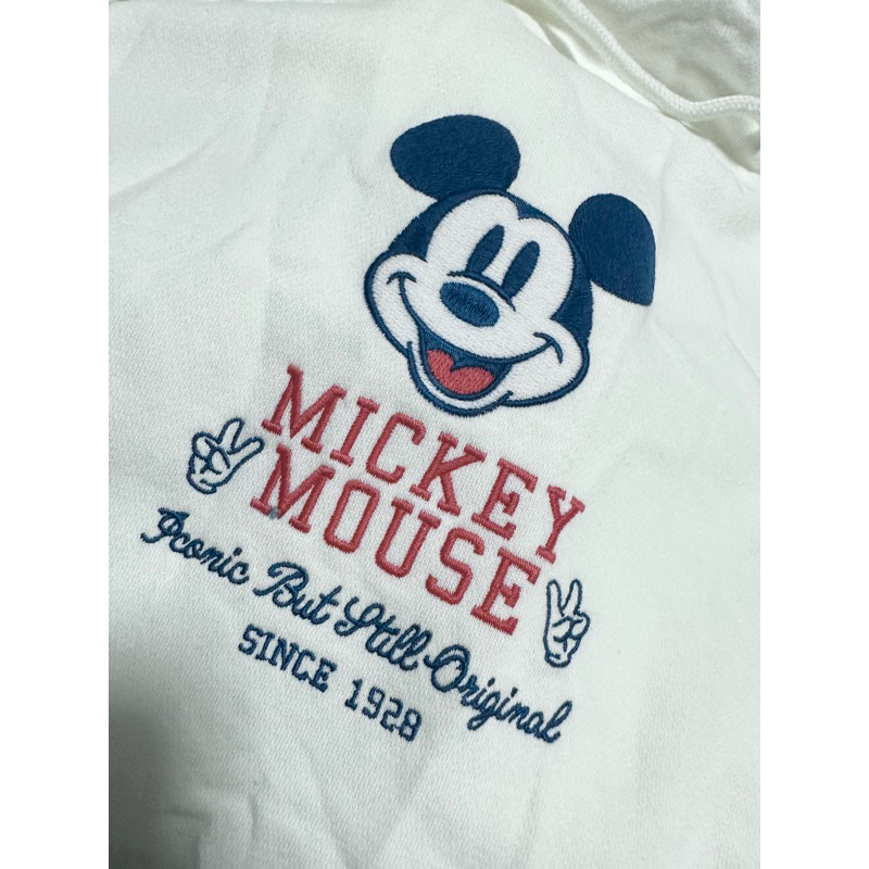 เสื้อฮู้ด มิคกี้ สเวตเตอร์ สีขาว Mickey mouse  ❣️Disney❣️ แท้💯% (TS268) - รูปที่ 7