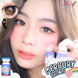 🔥คอนแทคเลนส์✨ขนาดกลาง✨Brown/ Gray✨ Mercury (Luxzylens)