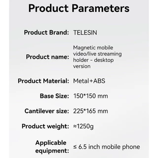 Telesin Streaming Desktop Stand With Magsafe For Phones