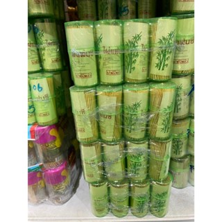 ไม้จิ้มฟันเล็ก กระปุกเขียว 1เเพ็ค12กระปุก