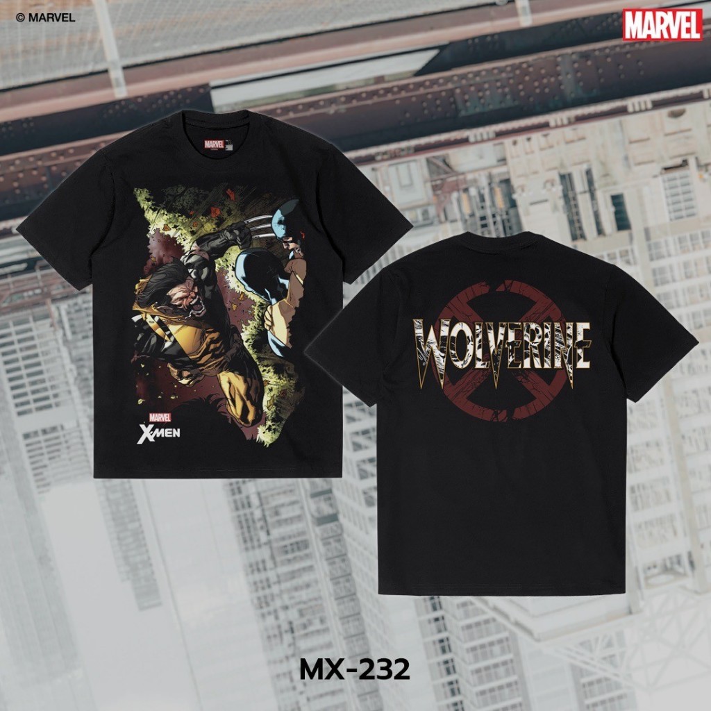Power 7 Shop เสื้อยืดการ์ตูน มาร์เวล X-MEN ลิขสิทธ์แท้ MARVEL COMICS T-SHIRTS (MX-232)