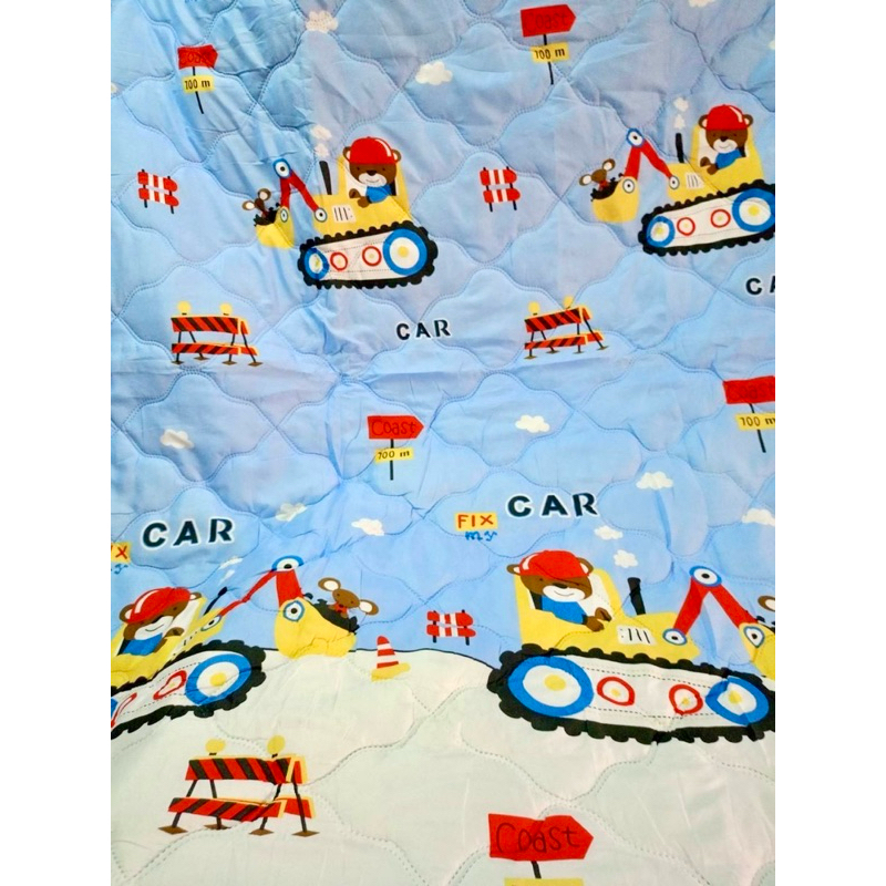 พร้อมส่ง ผ้าห่มใยไหม cotton 5.5 ฟุต ใยสังเคราะห์ หนานุ่ม ลายclassic