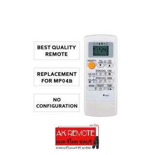 ออกใบกำกับภาษีได้ Mitsubishi Electric รีโมทแอร์ Mr.Slim Econo MH14A รีโมทเดิมรูปทรงนี้ปุ่มตรงใช้แทนได้ทุกรุ่น