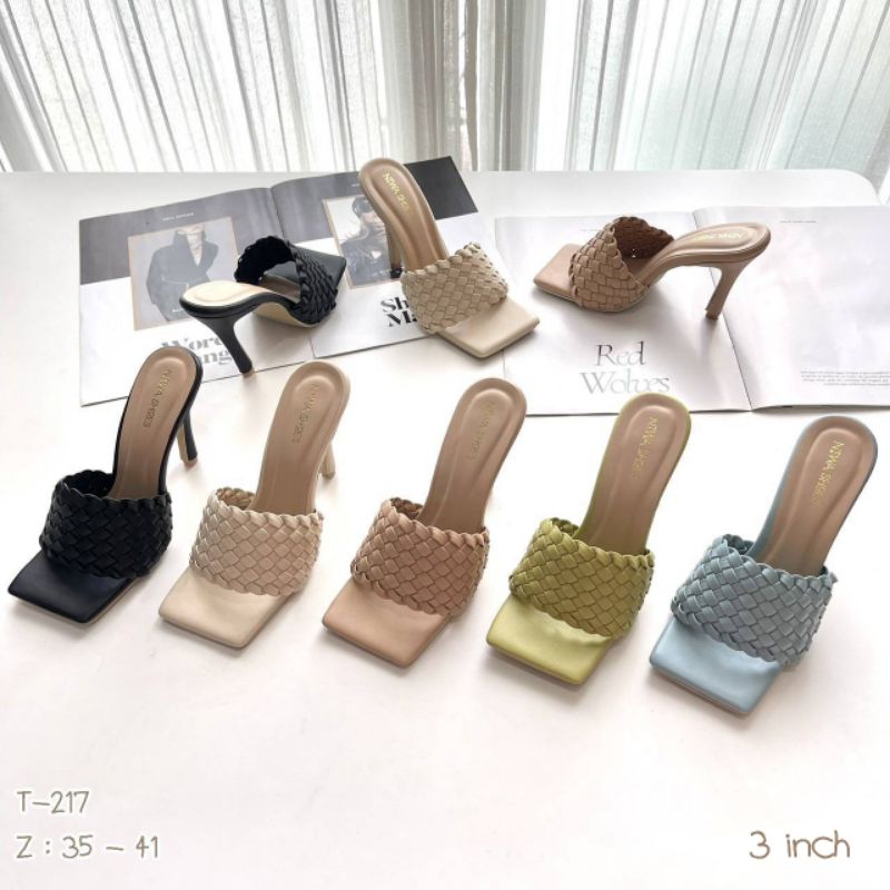 New Collection รองเท้าส้นสูง MAXI สุดแซ่บใหม่ล่าสุด ส้นสูง 3 นิ้ว รห้สสินค้า T-217