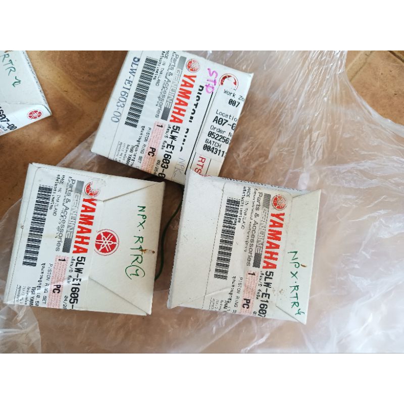 5LW-E1603, 5LW -E1605,5LW-E1607 แหวนลูกสูบแท้ Nouvo 115 MIO FINO