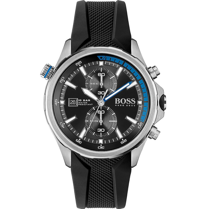 นาฬิกา Hugo Boss Globetrotter Black Dial ของแท้