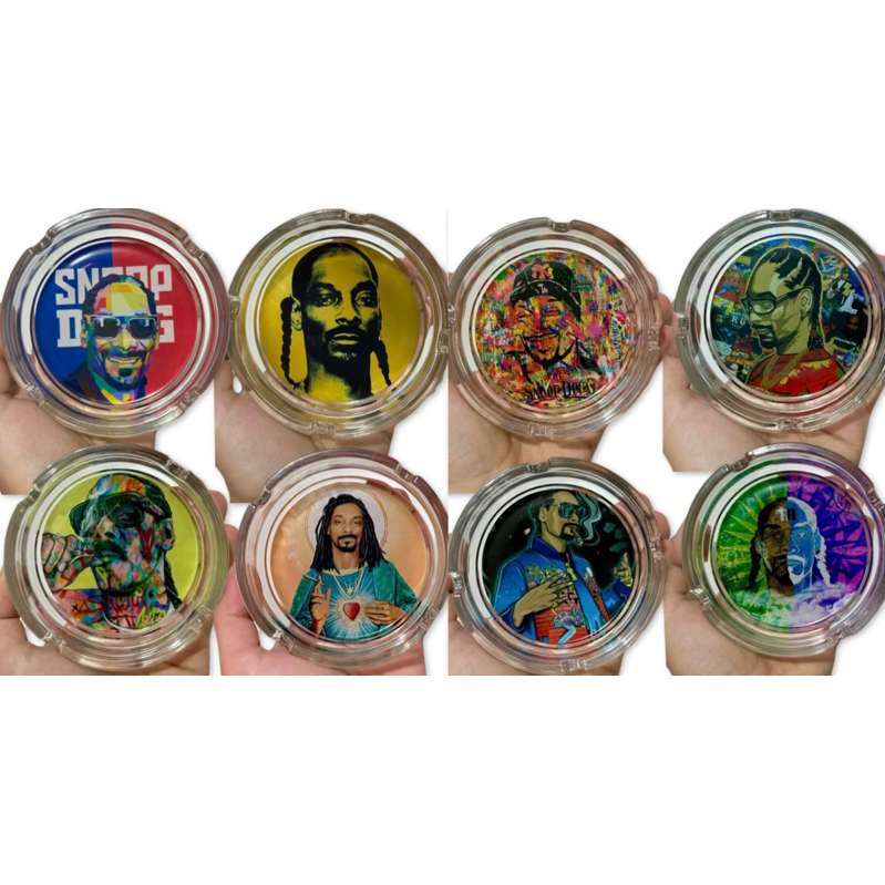 Limited Edition Snoop Dogg Designs Glass Ashtray 11cm