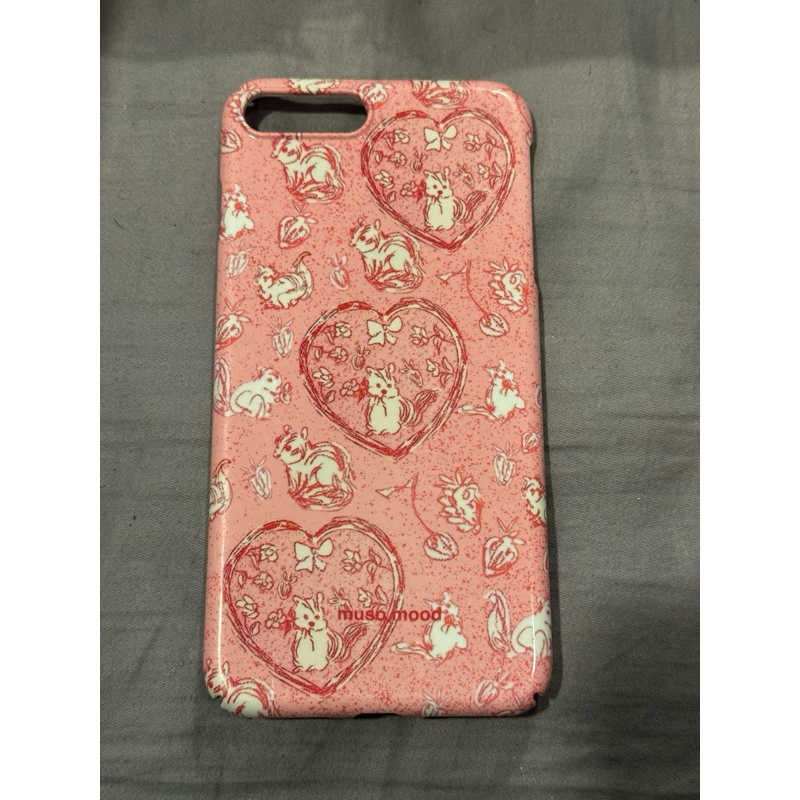 Iphone case for Iphone 8+ / Iphone 8 plus (Pink case) Woodland Charm iPhone Case by Musoomood