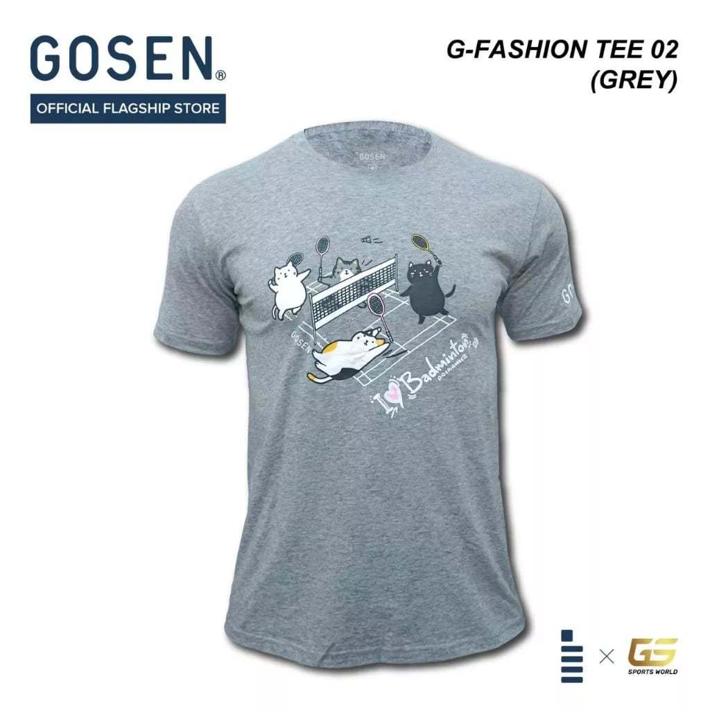 เสื้อยืดแบดมินตัน GOSEN Shirt G-FASHION 03 เสื้อออกกำลังกาย (สินค้าลิขสิทธิ์แท้ 100%) *มีบริการสกรีนเพิ่มชื่อตัวเอง* ราคา ถูกที่สุด ดีลบีเคเค แกลเลอรีภาพที่ 4