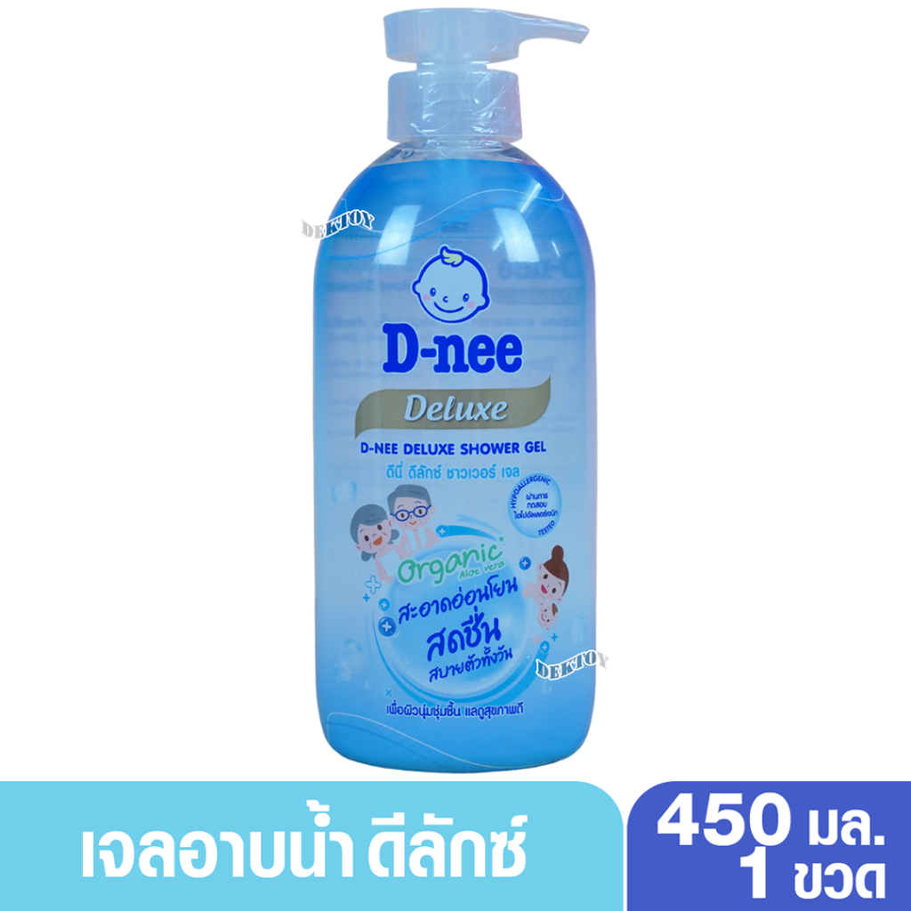 D-nee Deluxe ดีนี่ ดีลักซ์ ชาวเวอร์ เจล เจลอาบน้ำ ผิวนุ่มชุ่มชื้น สําหรับทุกช่วงวัย 450 มล.