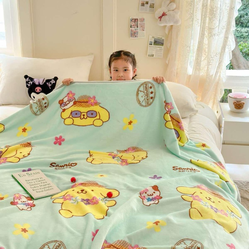 ผ้าห่มนาโนกำมะหยีพรีเมี่ยมSanrio ขนาด5ฟุตและ3ฟุต