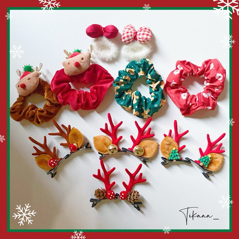 (พร้อมส่งในไทย) กิ๊บคริสต์มาส ที่คาดผม กิ๊บหูกวาง กิ๊บเขากวาง X'mas