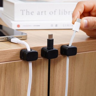 ชิ้นการจัดเรียงสายเคเบิลคลิปตัวจัดการสายไฟ USB ชาร์จเครื่องม…