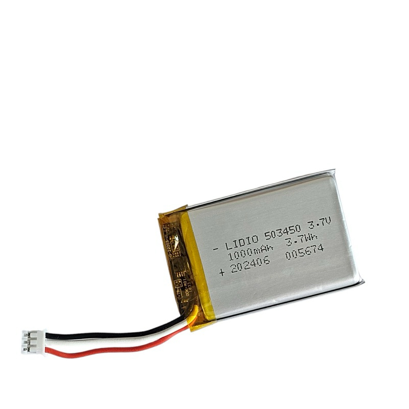 แบตเตอรี่ 503450 1000mAh 3.7v แบตเตอรี่กล้อง แบตกล้อง MP3 MP4 GPS แบตลำโพง Steer 3pin สามสาย
