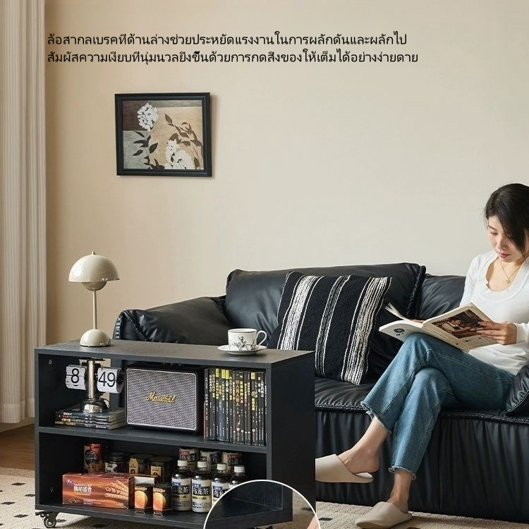 💢💢ห้องนั่งเล่นโซฟาสไตล์อเมริกันวินเทจด้านข้างโต๊ะกาแฟมือถือตู้เก็บของอเนกประสงค์สำหรับรถเข็นขนาดเล็ก - รูปที่ 5