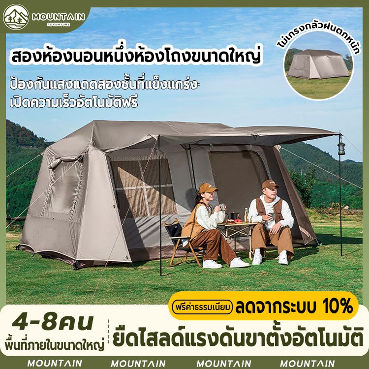ห้องนอน2 ห้องนั่งเล่น1 กลางแจ้งสองห้องนอนและห้องนั่งเล่นกลางแจ้งแคมป์ปิ้ง 6 คน 8 คน 10 คน 12 คน เต็น