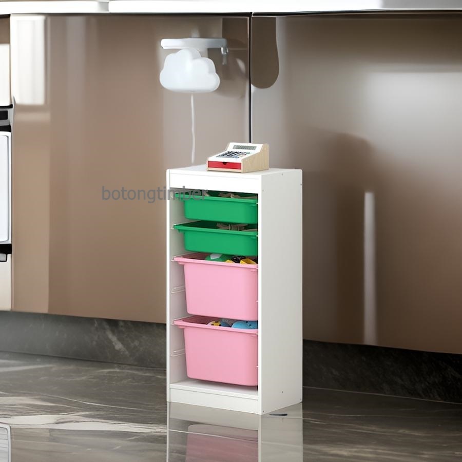 IKEA TROFAST ชั้นใส่ของ พร้อมกล่องเก็บของ 46x30x95 ซม.เลือกสีได้