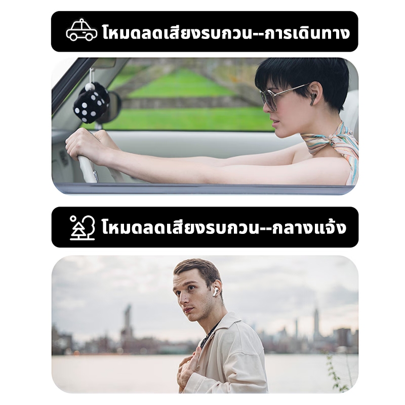 A9PROหูฟังบลูทูธไร้สาย NEC จอสีอัจฉริยะ ANC ลดเสียงรบกวนอย่างเป็นกิจกรรม บลูทูธ 5.4 แบบไร้สาย หูฟัง อายุแบตเตอรี่ยาวนาน