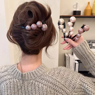 กิ๊บติดผมไข่มุก Pearl Twist Clip ขนาด 11cm. กิ๊บหนีบผม กิ๊บผม แฟชั่น