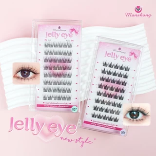 Jelly Eye ขนตาช่อมีกาวในตัว Manshong (ขนตาบน / ขนตาล่าง / แหนบติดขนตา)