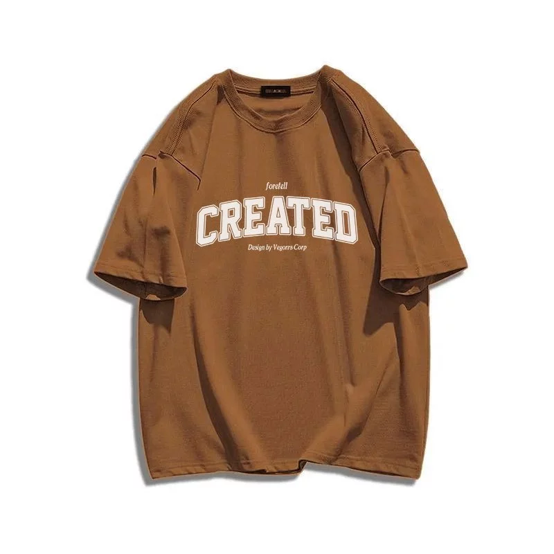 เสื้อยืดผู้หญิง ผ้าคอตตอน100% oversize  เสื้อผ้าแฟชั่นไซส์ใหญ่ ลําลองทรงหลวม เสื้อโอเวอร์ไซส์เกาหลี สตรีทลายตัวหนังสือ thumbnail 8