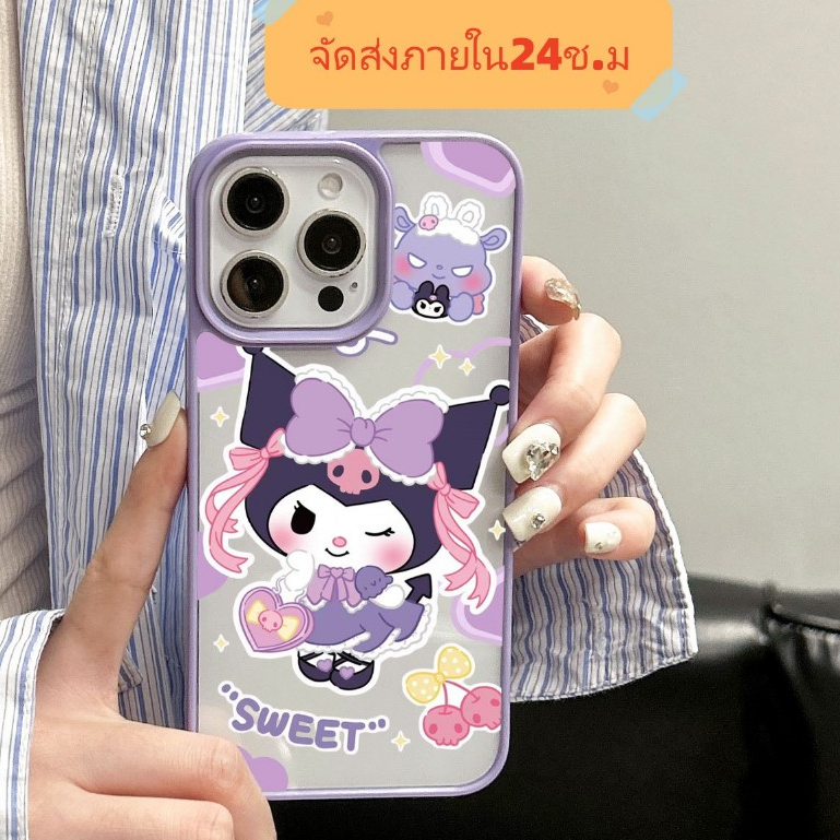 จัดส่งภายใน24ช.ม เคสไอโฟน iPhone 16 15 14 13 12 11 Pro Max เคส for xs xr 7 8 Plus ประดับโบว์ การป้องกันการตก Soft Case