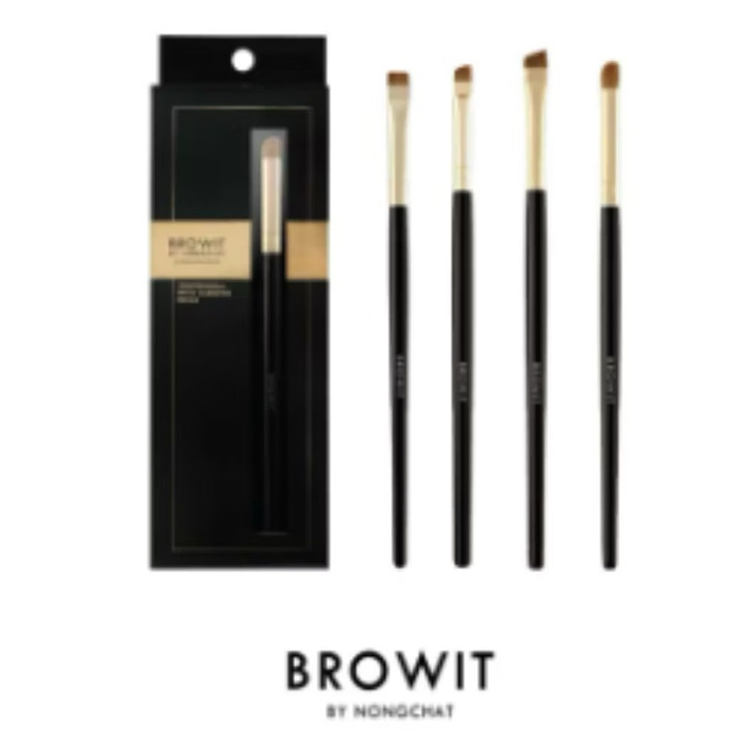 Browit By Nongchat Professional Brow Flat Brush แปรงตกแต่งขนคิ้วของแท้ 100 %