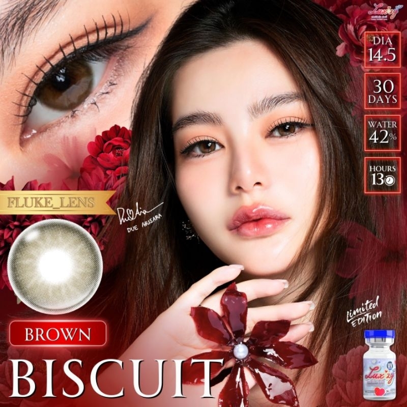 คอนแทคเลนส์ พรีเมี่ยมรุ่นLimited 💙 Biscuit 💙 (มินิ) Luxzylens กรองแสง ผลิตที่เกาหลี🇰🇷 รูปที่ 7
